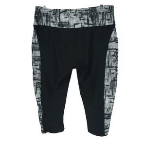 Velocity Black Size Large Womens Athletic‎ Cropped Capri Pants
